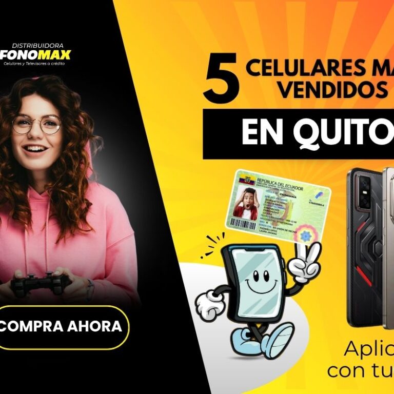 los celulares mas vendidos en Quito