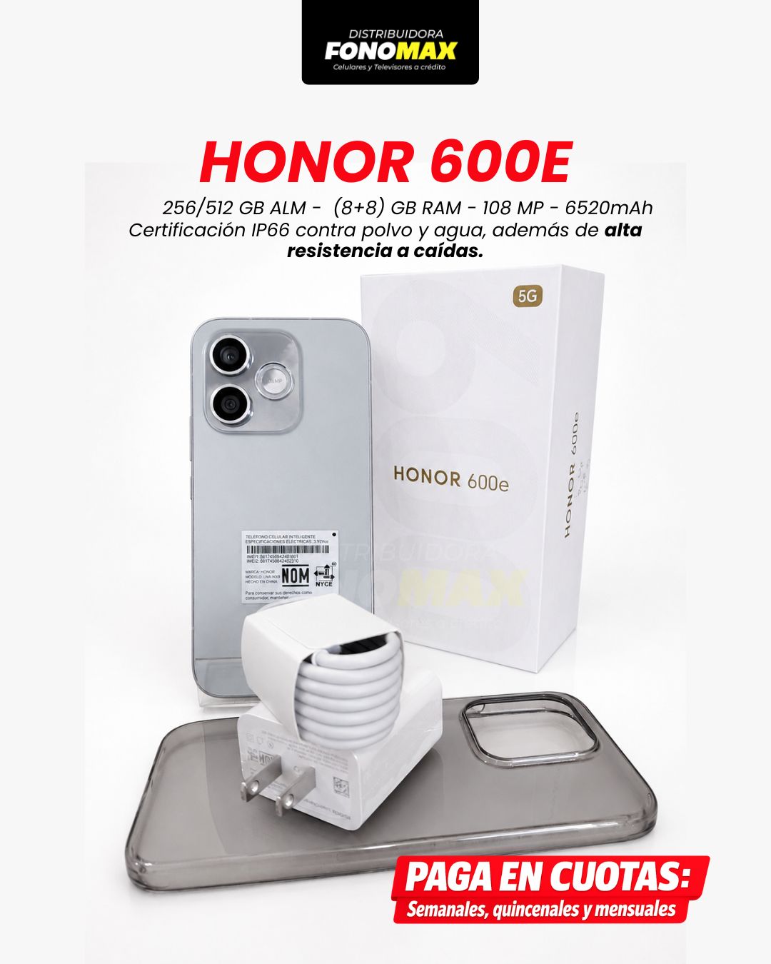Honor 600E disponible a crédito en Distribuidora Fonomax Quito