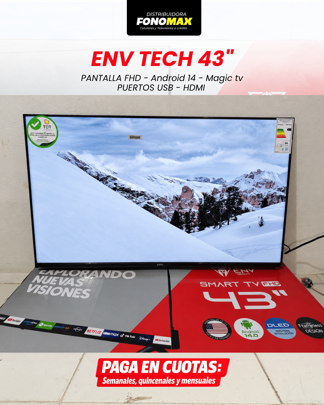 Televisores a crédito en Machachi - Smart TV Riviera en remate