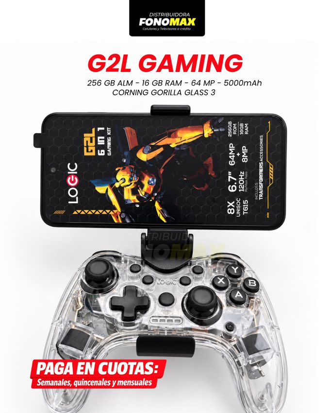 LOGIC G2L Gaming con mando en material de FONOMAX