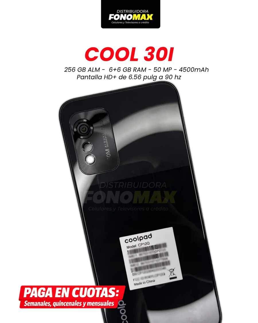Venta de celulares en Guajaló: Coolpad COOL 30i negro del catálogo FONOMAX