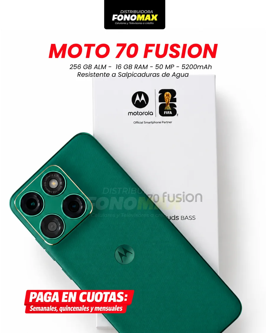Motorola edge 70 fusion verde para consultar en FONOMAX desde Guajaló